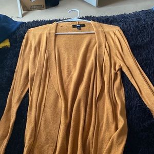 yellow/orange cardigan